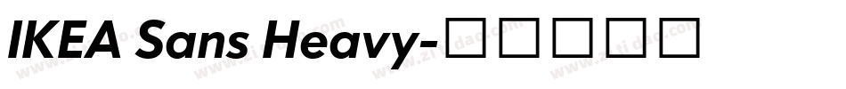 IKEA Sans Heavy字体转换